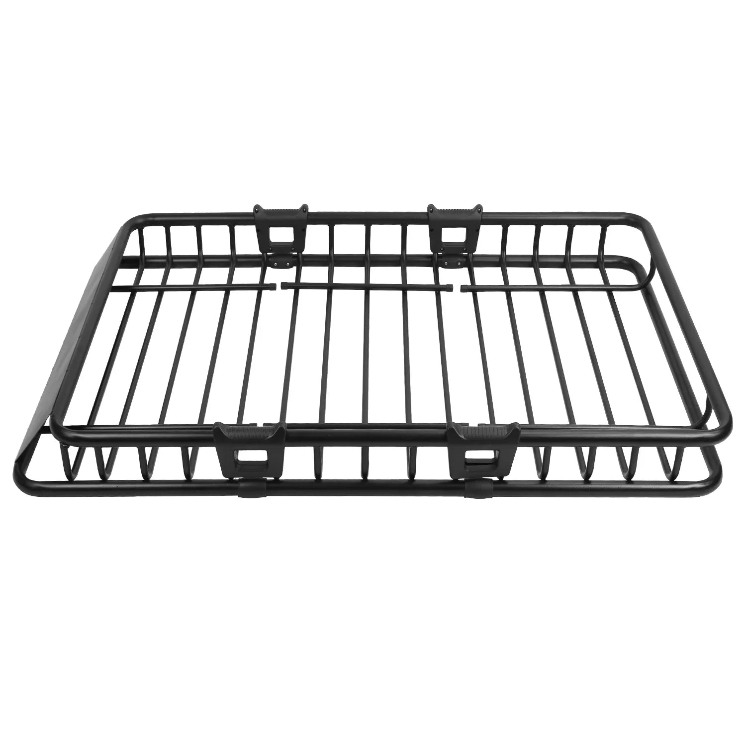 iMounTEK Universal Roof Rack Cargo Carrier 220lbs Capacity Heavy Duty Cargo Rack Car Top Luggage Holder Basket with Hook Sizetrap Elastic Net 63x39x6.3in, Black