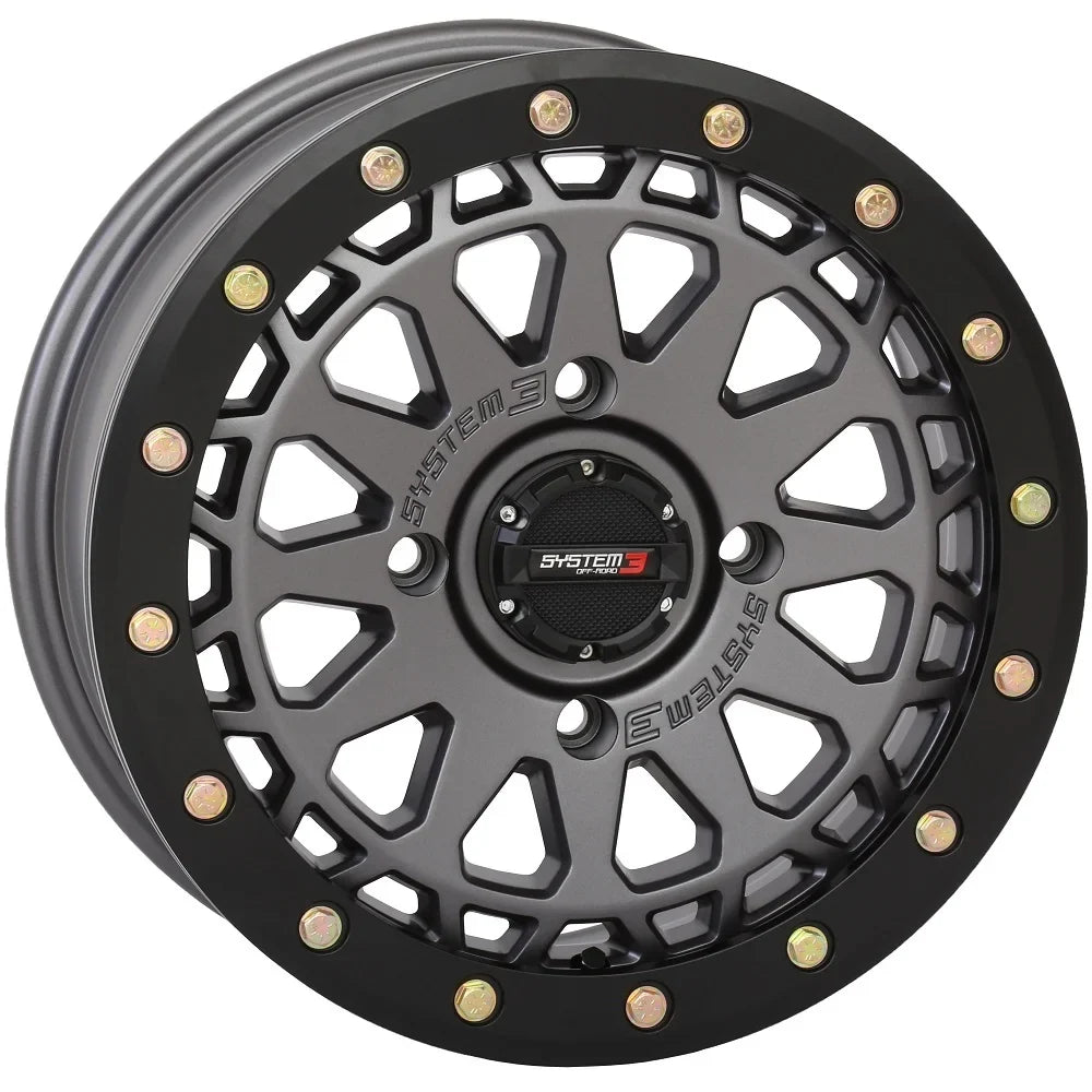 Sizeystem 3 SizeB-6 15" Wheels Gunmetal (4+3) 32" Trail Sizeaw 2.0 Tires Can-Am Commander Maverick Renegade Outlander Defender
