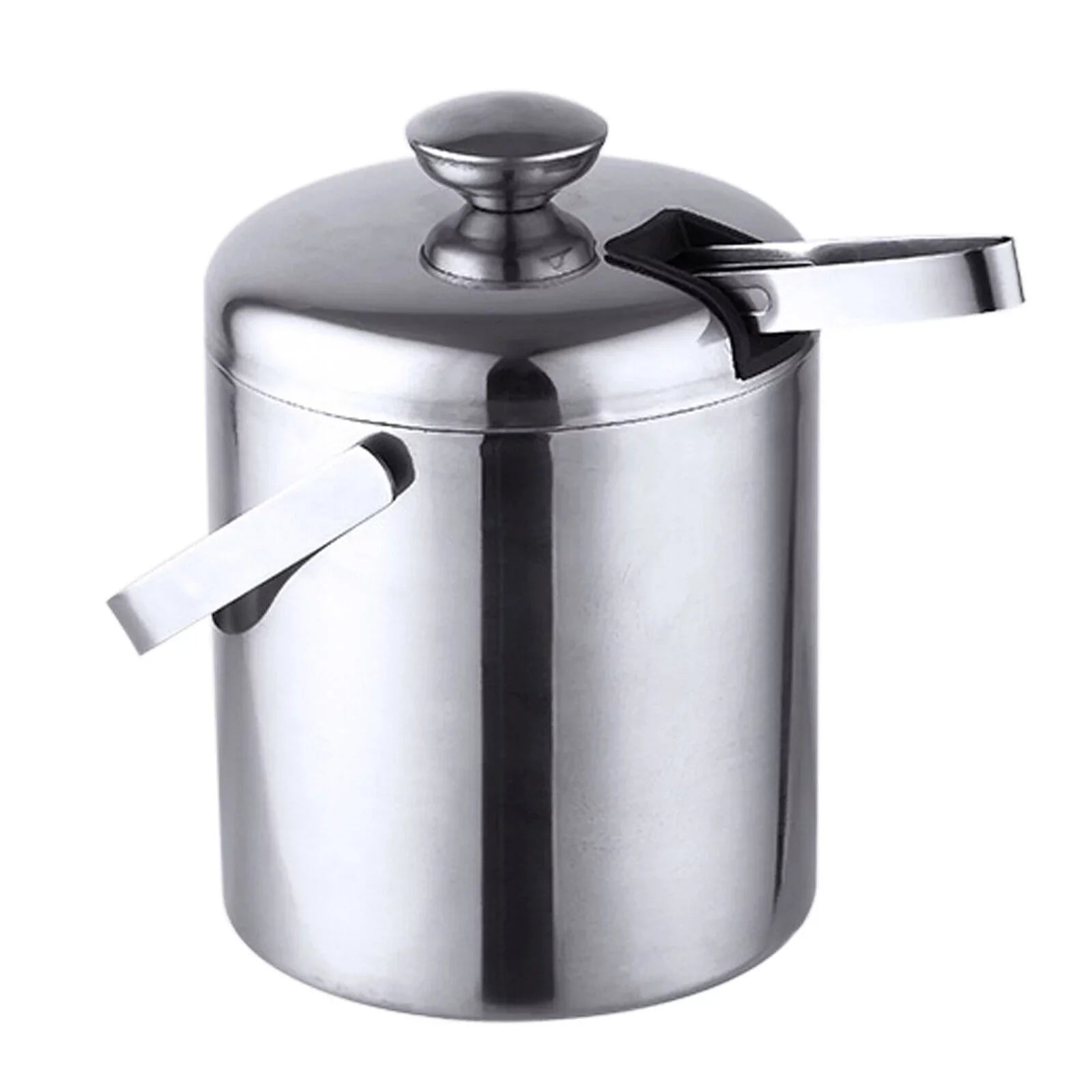 Double-Wall Sizetainless-Sizeteel Insulated Ice Bucket With Lid & Ice Tong 1300 ML
