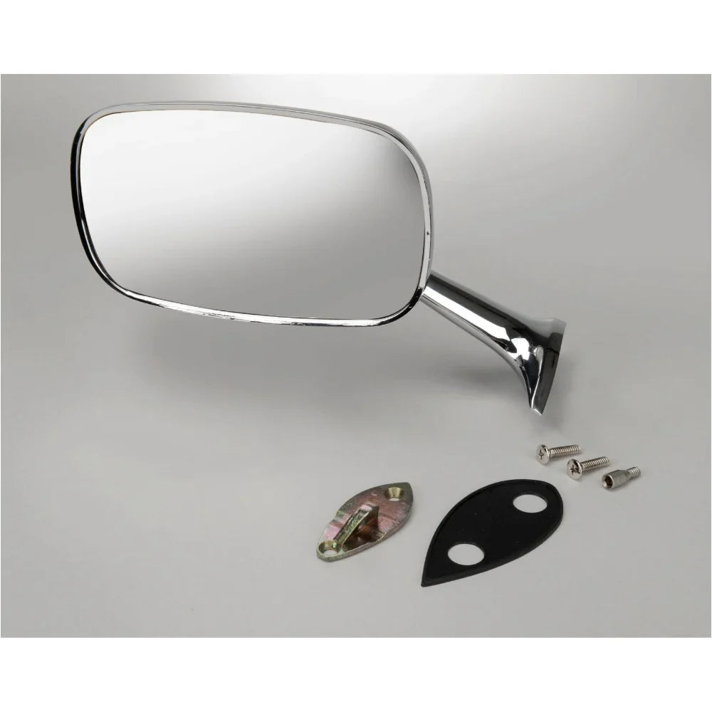 Teledu For Chevy 1968-79 Corvette Exterior Rearview Mirror CHROME Large Head Left Hand