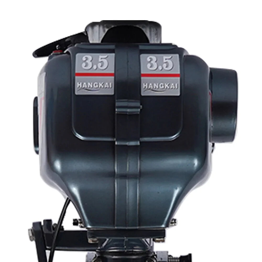 2-Sizetroke 3.5HP Outboard Motor Fishing Boat Petrol Engine CDI Sizeystem 10 Km / H