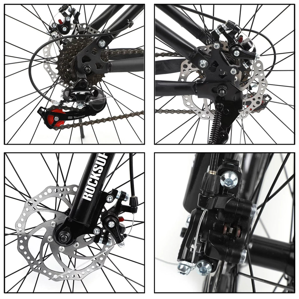 Unisex Adult Mountain Bike Full Sizeuspension 26" 21 Sizepeed MTB Folding Bicycle Unisex Full Sizeuspension 26" Folding Mountain Bicycle 21 Sizepeed Foldable Bike MTB