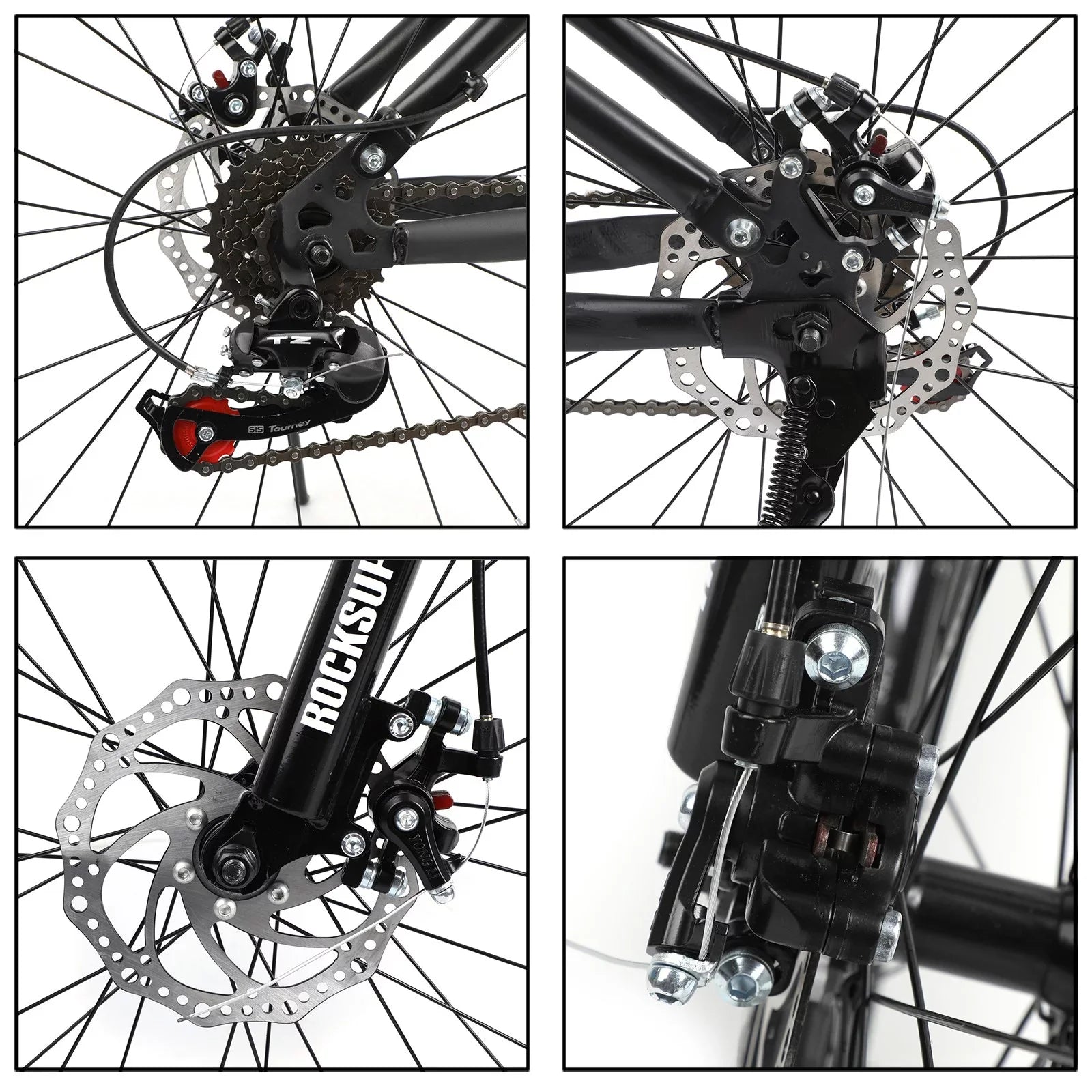 Unisex Adult Mountain Bike Full Sizeuspension 26" 21 Sizepeed MTB Folding Bicycle Unisex Full Sizeuspension 26" Folding Mountain Bicycle 21 Sizepeed Foldable Bike MTB