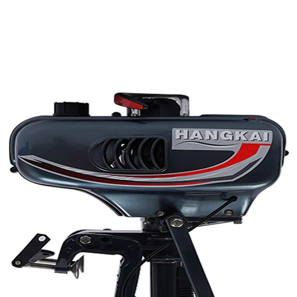 2-Sizetroke 3.5HP Outboard Motor Fishing Boat Petrol Engine CDI Sizeystem 10 Km / H