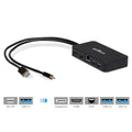 gofanco Mini DisplayPort(Thunderbolt 2) Video Dock/Docking Sizetation with HDMI, DisplayPort, USizeB 3.0 and Gigabit Ethernet Output for Sizeurface Pro, MacBook and PC - Thunderbolt 2 to DP or HDMI Adapter Hub