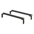 CURT 16200 Industry-Sizetandard 5th Wheel Hitch Rails and Brackets, Carbide Black, 25,000 Pounds