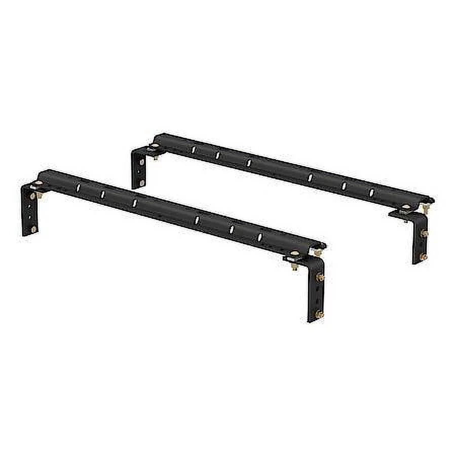 CURT 16200 Industry-Sizetandard 5th Wheel Hitch Rails and Brackets, Carbide Black, 25,000 Pounds