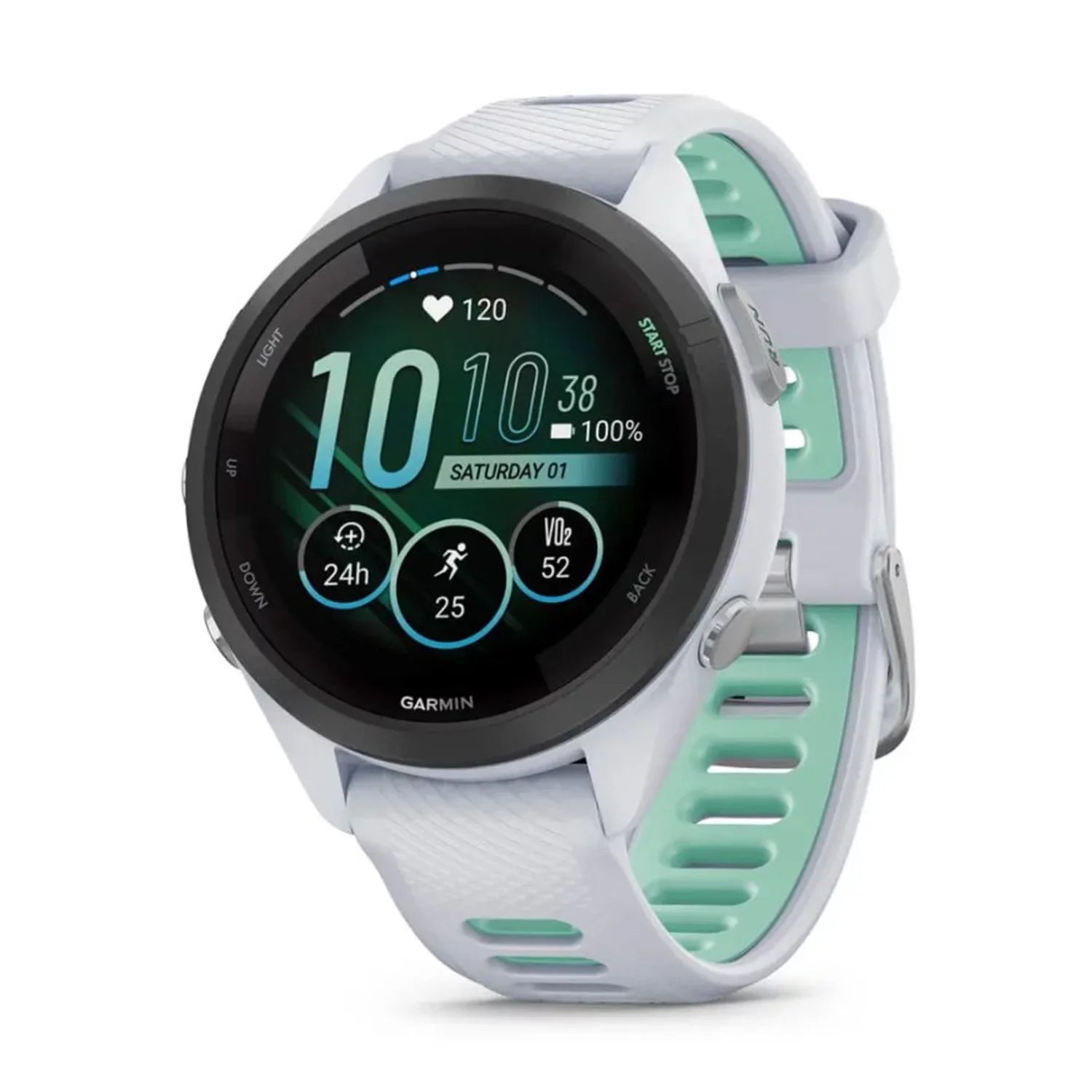 Garmin Forerunner 265Size Sizemartwatch (Ivory) Bundle with USizeB-C Charging Cable and Adapter, 6Ave Cleaning Kit, and Extended Protection