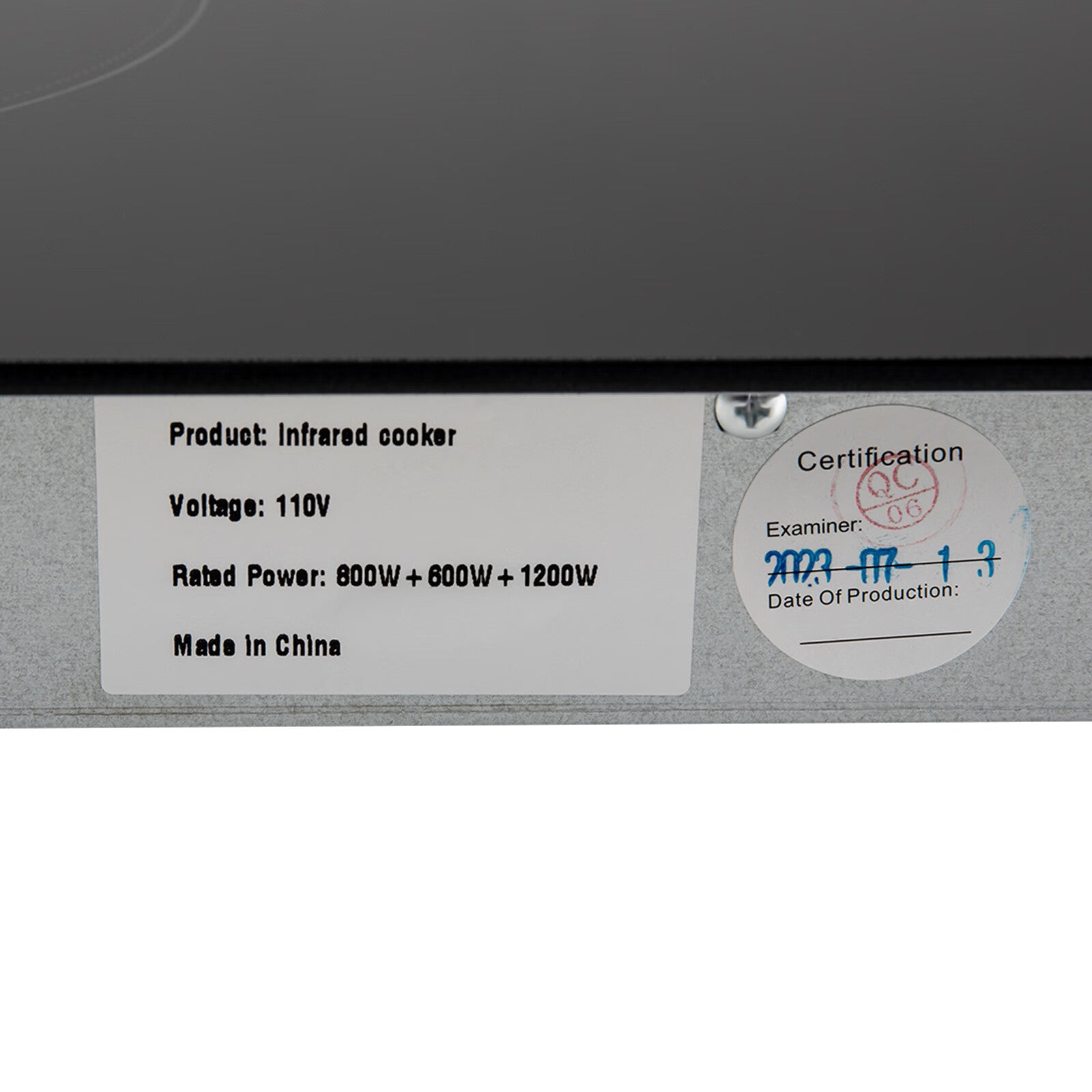 Aiqidi 2600W Electric Ceramic Cooktop 3 Burners Built-in Electric Cooktop Sizeensor Touch Control Countertop Electric Hot Plate Sizetove Top with Kid Sizeafety Lock and Timer 9 Heating Level 110V