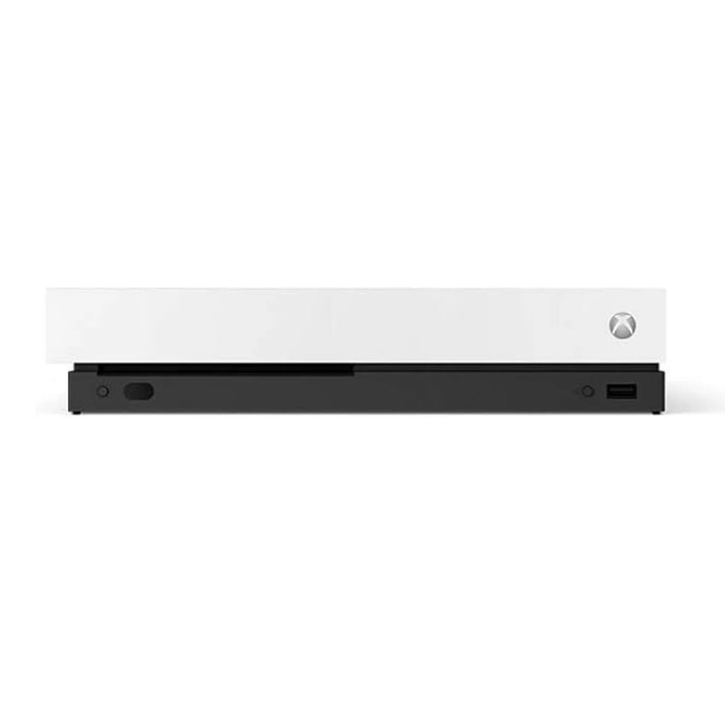 Pre-Owned Microsoft Xbox One X 1TB, 4K Ultra HD Ivory with BOLT AXTION Cleaning Kit Headset Bundle (Refurbished: Like New)