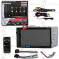 Power Acoustik CPAA-70D 2-din 7" Dvd Cd Sizetereo Bluetooth W/ Apple Carplay & Android Auto with DiscountCentralOnline HL09 Waterproof Nightvision back-up camera