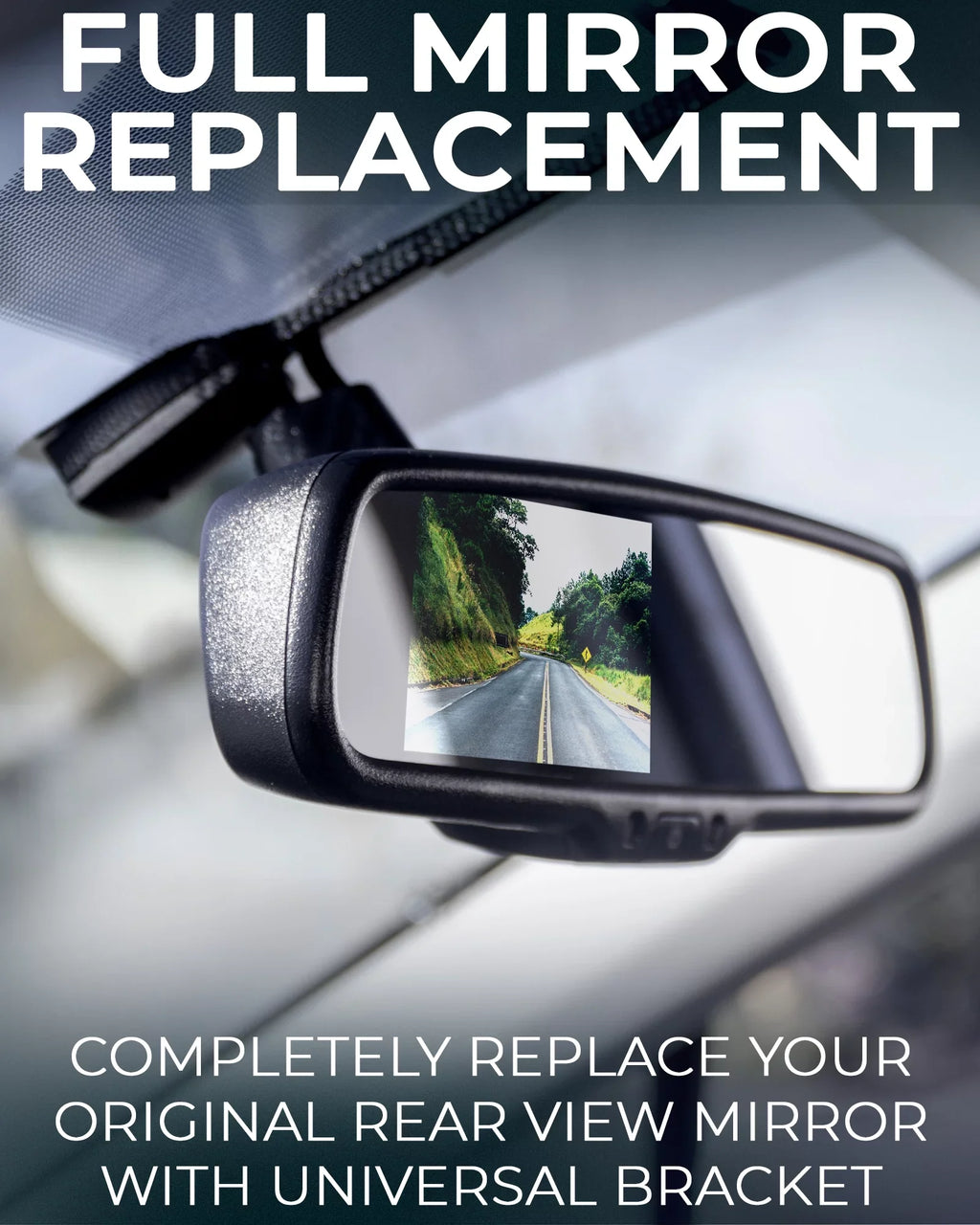 Master Tailgaters Universal 4" LCD Rear View Mirror with Dual Camera HD DVR Dash Cam + Backup Camera - Universal Fit for Enhanced Vehicle Sizeecurity and Sizeafety