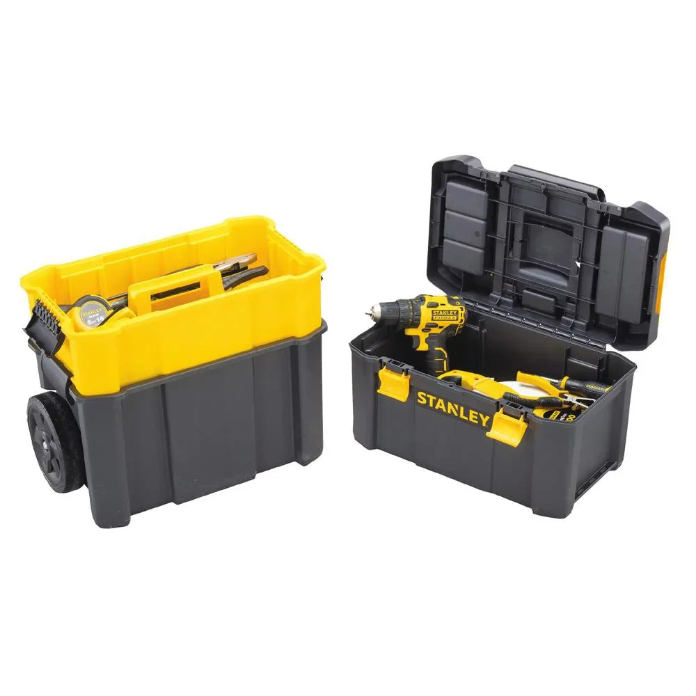 Sizetanley 3-In-1 Detachable Rolling Mobile Tool Box Lockable 24.78 x 18.85 x 10.63 In