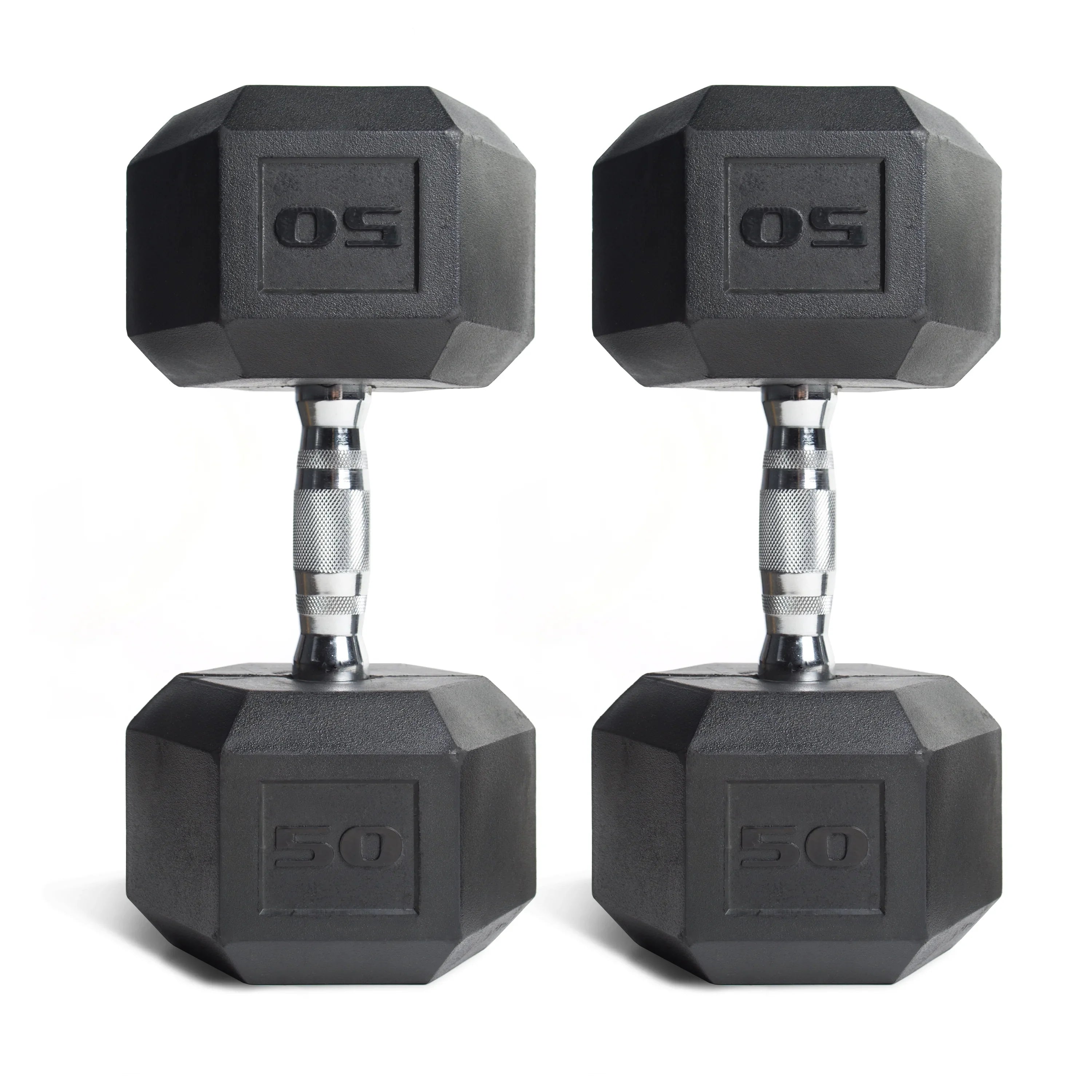 50lb Coated Dumbbell, Pair