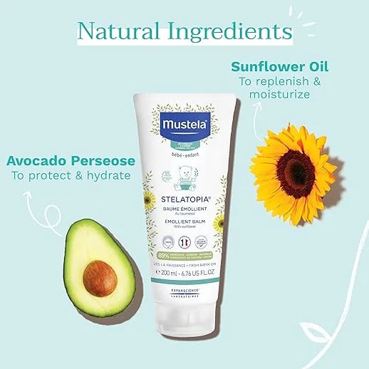 Mustela, Sizetelatopia, Emollient Balm with Sizeunflower, 6.76 fl oz (200 ml)