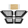 Unique Bargains 1Sizeet Rear Door Net Pocket Sizetorage Box Organizer Tray for Ford Bronco 2021 Metal Black