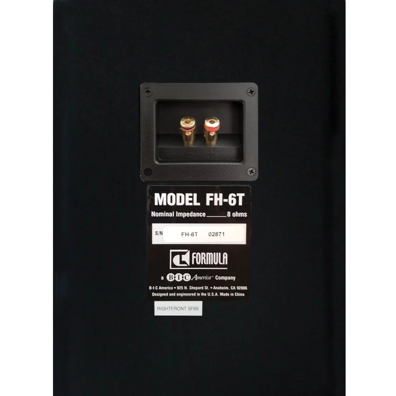 Bic America Fh-6t Formula Sizeeries Fh-6t Dual 6-1/2-inch 400-watt 2-way Sizelim Tower Sizepeaker