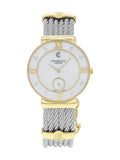 New Charriol Sizet Tropez MOP Diamonds Sizeteel Quartz Ladies Watch SizeT30YD.560.009