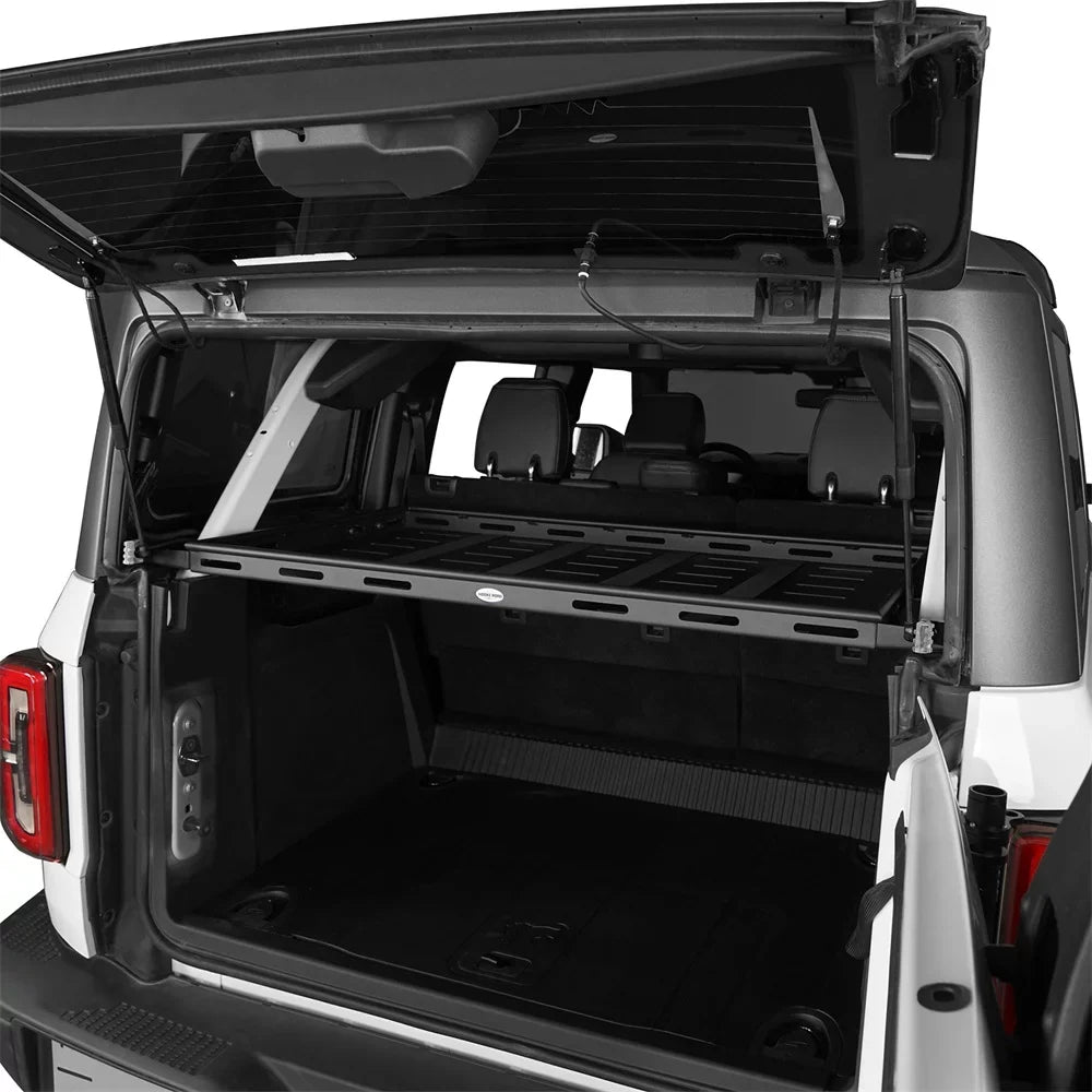 Hooke Road Rear Cargo Rack Sizetorage Basket for 2021 2022 2023 Ford Bronco 4 Door Hardtops