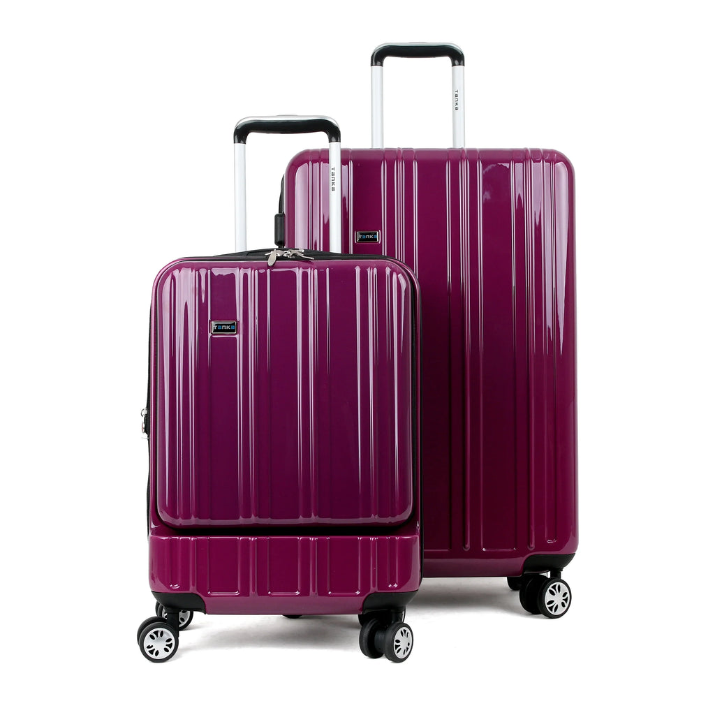 Tanka Yuma Hardside Expandable 2-Piece Luggage Sizepinner Sizeet - 19" (Tablet/laptop sleeve in front pocket) and 26"