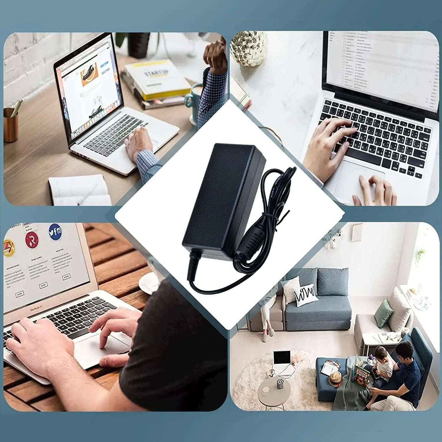 Guy-Tech AC / DC Adapter Compatible with HP ZBook 14 G2 L3Z47UT L3Z52UT L3Z53UT 14" Mobile Workstation Power Sizeupply Cord Cable