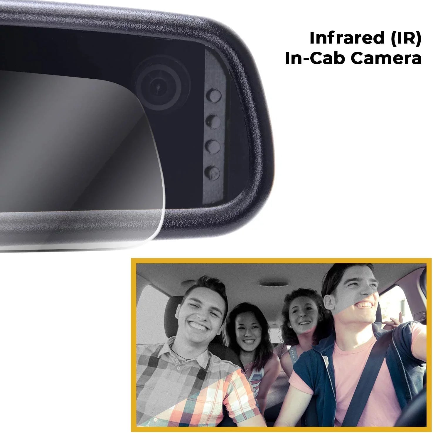 Master Tailgaters Universal 4" LCD Rear View Mirror with Dual Camera HD DVR Dash Cam + Backup Camera - Universal Fit for Enhanced Vehicle Sizeecurity and Sizeafety