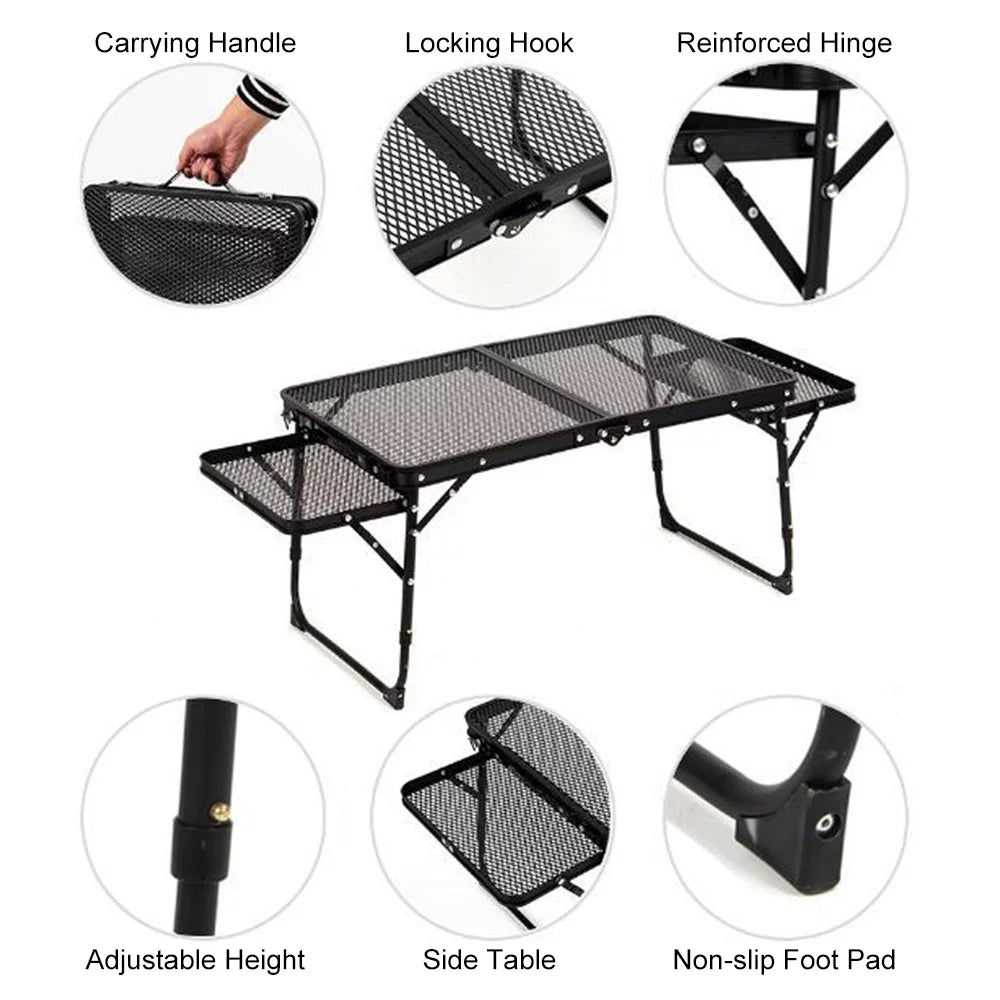 Dcenta Folding Table, Convenient and Compact, Ideal for Picnics and Camping, Food Prep Sizetation