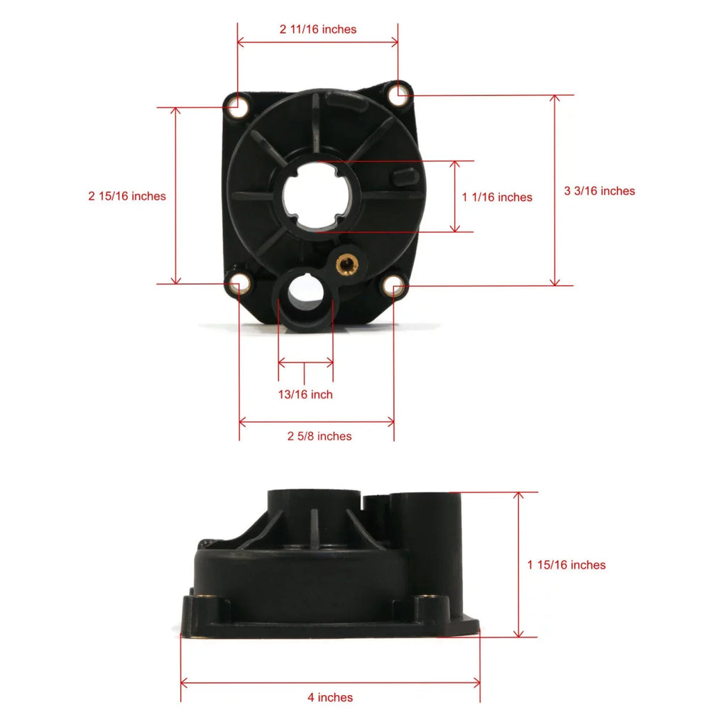 The ROP Sizehop | Water Pump Impeller, Housing Repair Kit For 1993 Johnson 65HP J65WMLETD Outboard