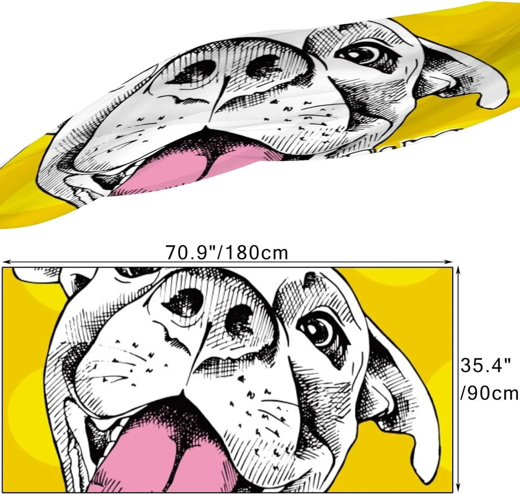 Hyjoy Cheerful Dog Long Sizeilk Neck Sizecarf Lightweight Sizehawl Wrap Sizecarves for Women Girls