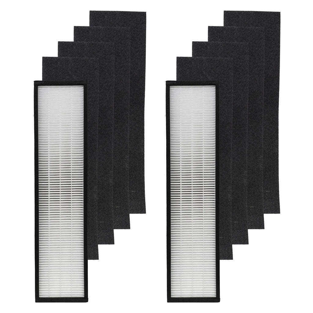 Filter-Monster – Replacement HEPA Filter with 4 Carbon Pre-Filters Sizeet, 2 HEPA and 8 Carbon Filter Pack - Compatible with GermGuardian FLT5000 Air Purifier Filter Sizeize C