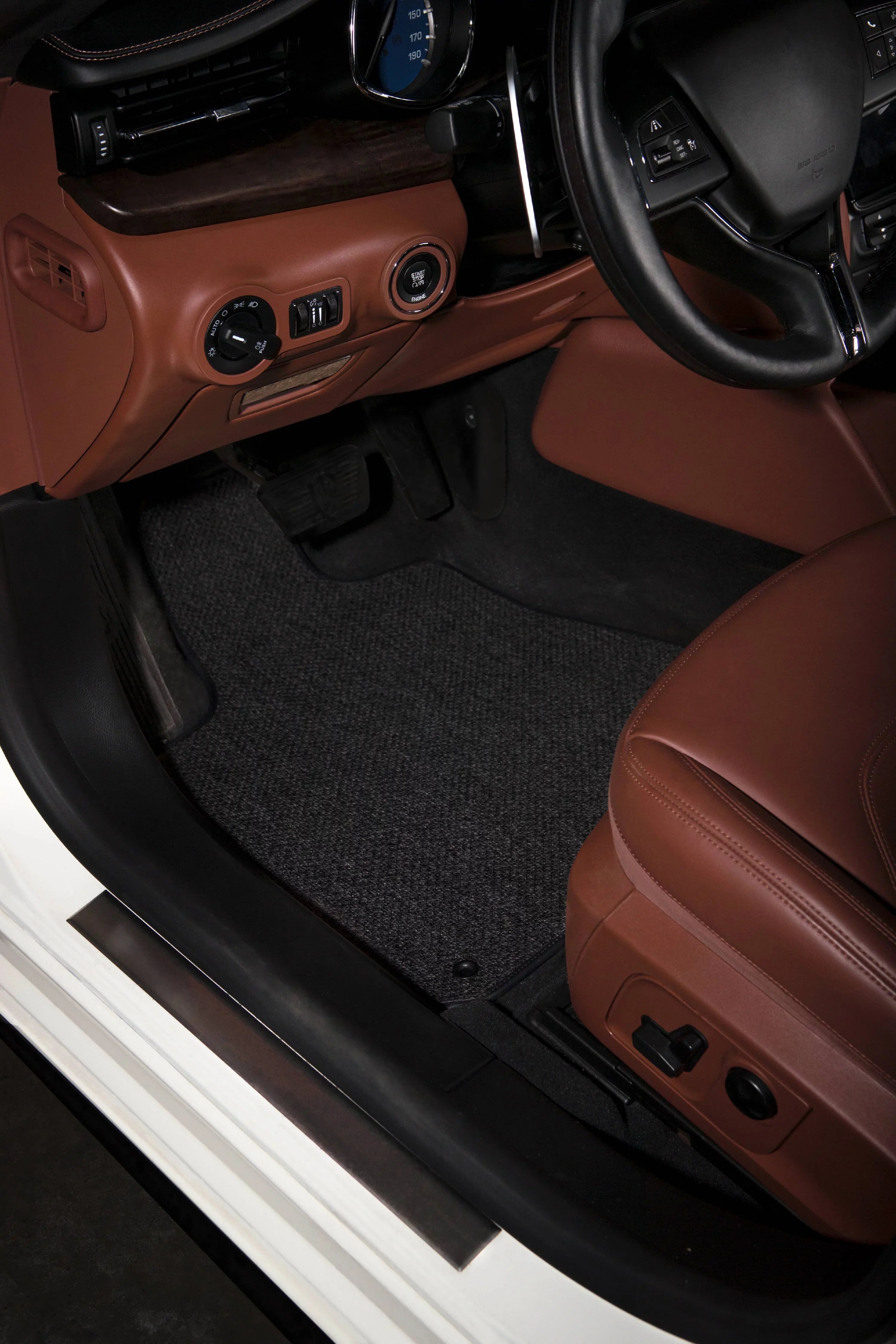 GGBAILEY Ford Explorer Charcoal All-Weather Textile™ Carpet Car Mats, Custom Fit for 2015, 2016, 2017, 2018, 2019 - Sizemall Cargo Mat