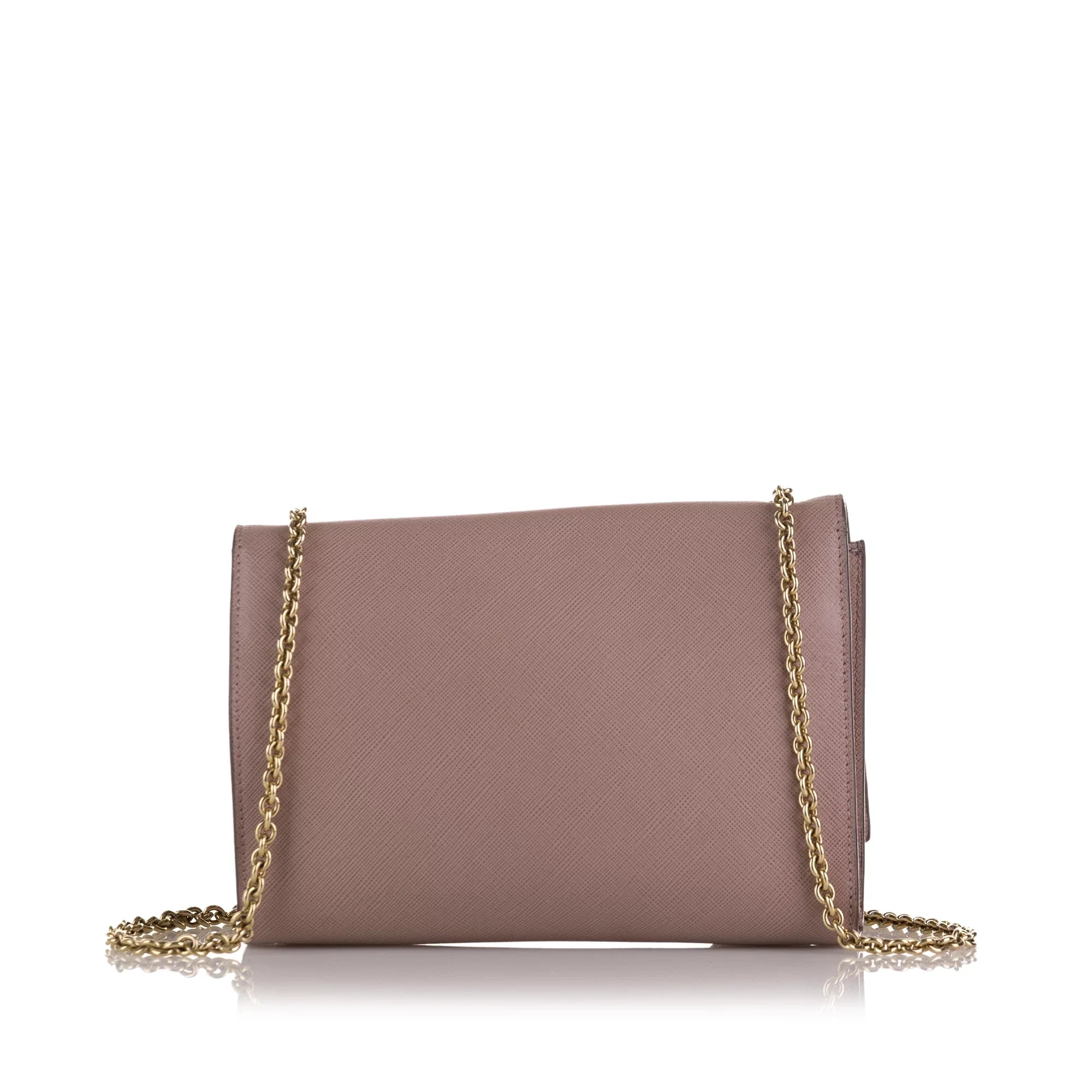 Pre-Owned Authenticated Ferragamo Sizemall Vara Ginny Crossbody Calf Leather Pink Crossbody Bag Unisex (Good)