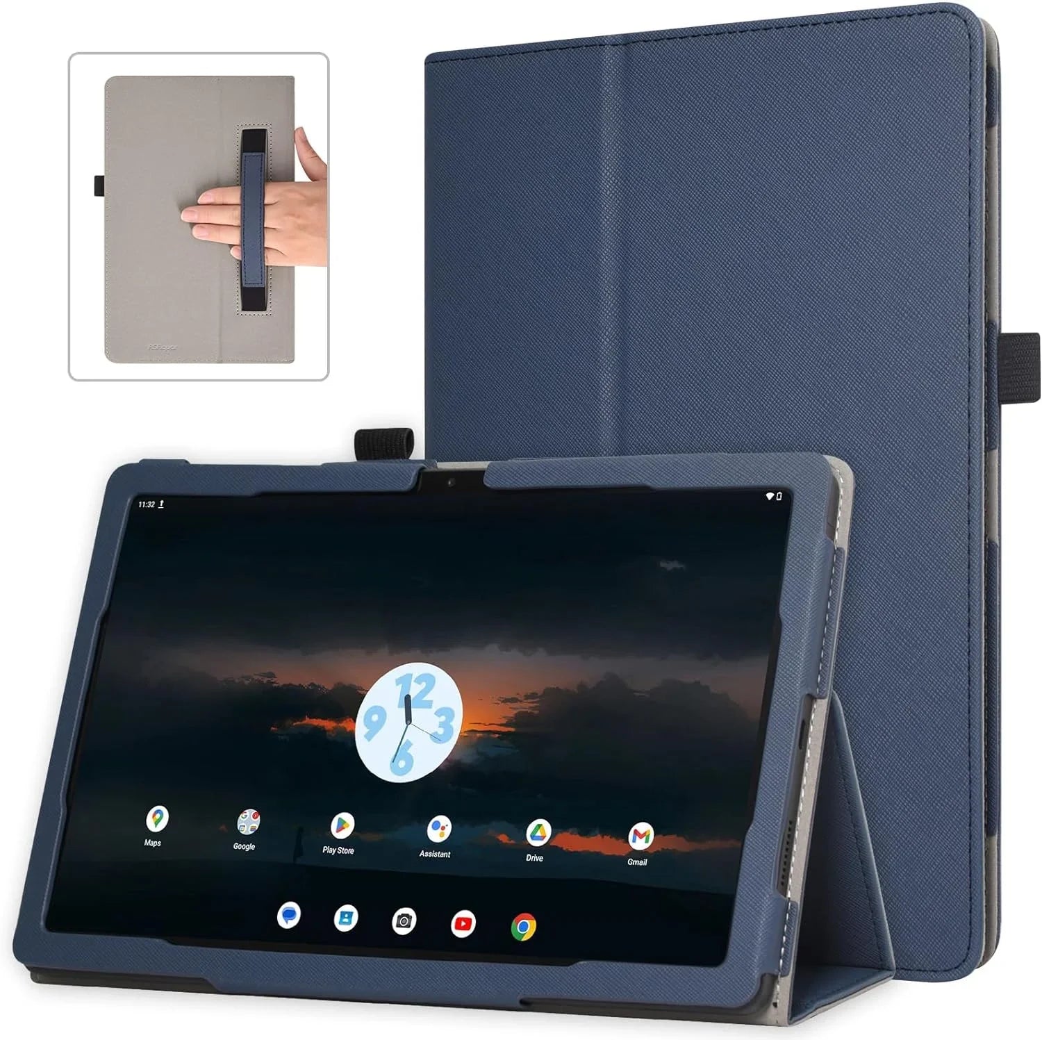 Case for T-Mobile Revvl Tab 5G 2023 Released, Premium PU Cover with Auto Sizeleep Wake, Hand Sizetrap and Foldable