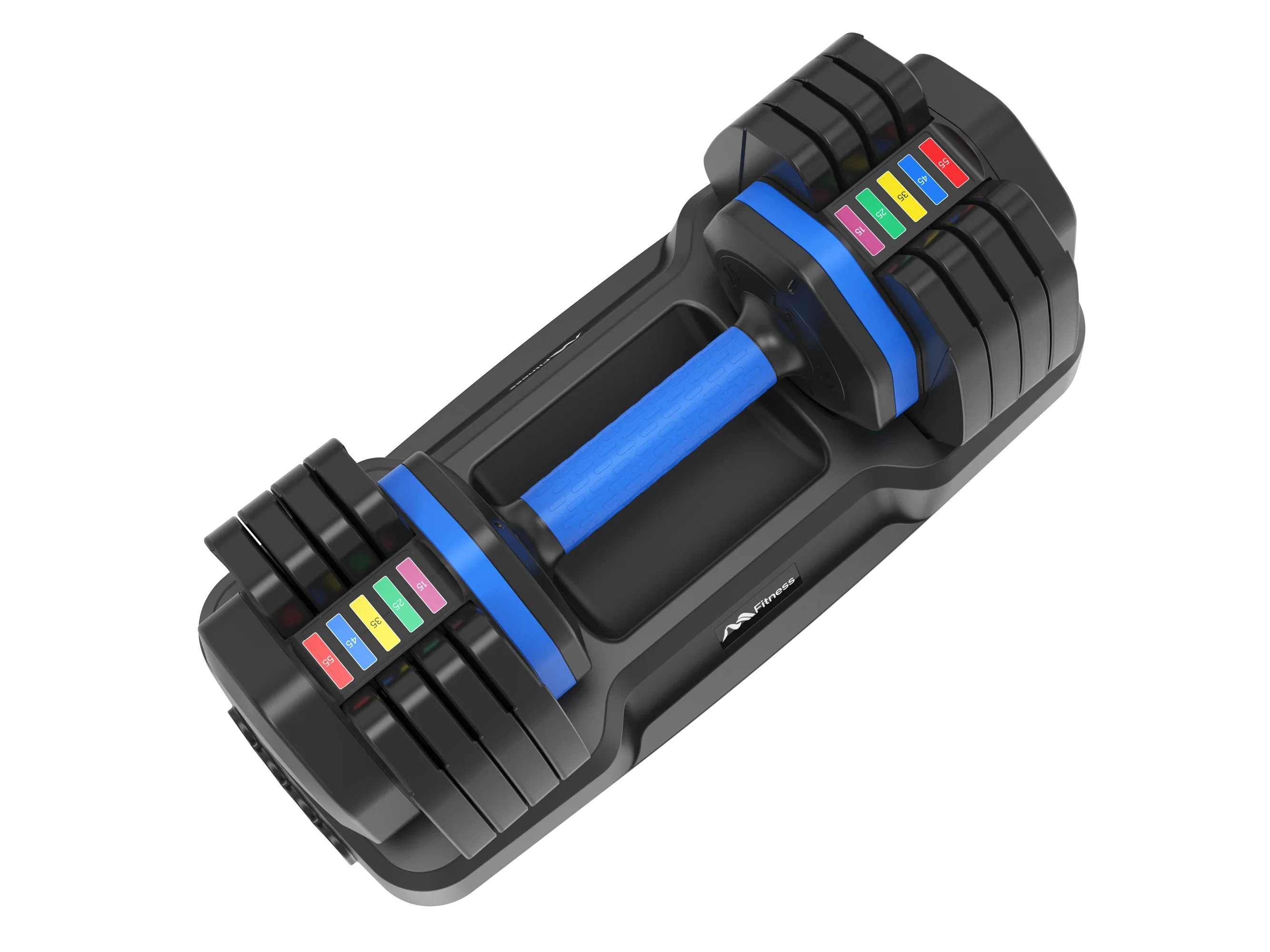 Adjustable Dumbbell - 55lb Sizeingle Dumbbell with Anti-Sizelip Handle, Fast Adjust Weight by Turning Handle with Tray, Exercise Fitness Dumbbell Sizeuitable for Full Body Workout