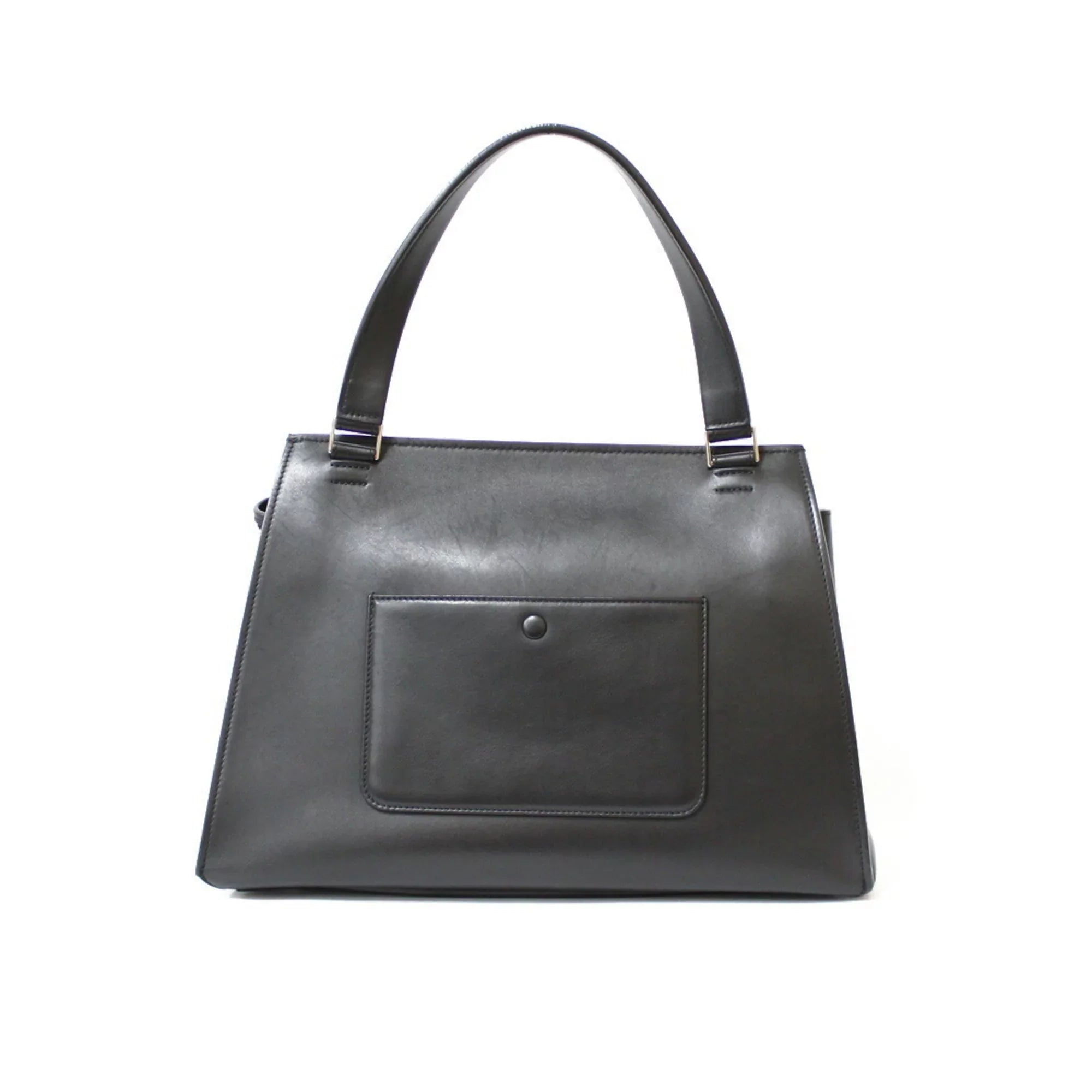 Pre-Owned CELINE Celine Handbag Edge Overseas Large Black Yellow Women's Leather (Fair)