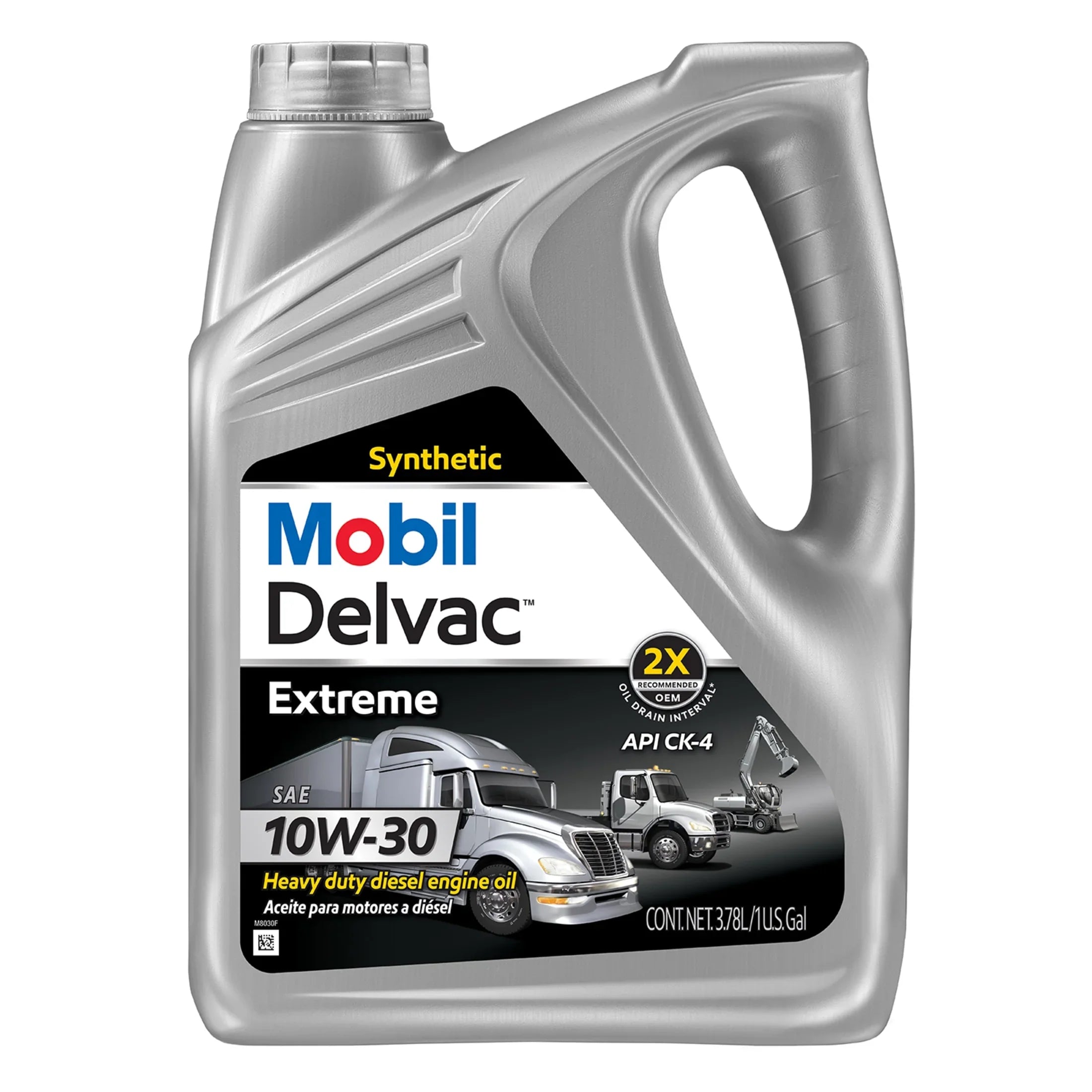 Mobil Delvac Extreme Heavy Duty Full Sizeynthetic Diesel Engine Oil 10W-30, 1 Gal