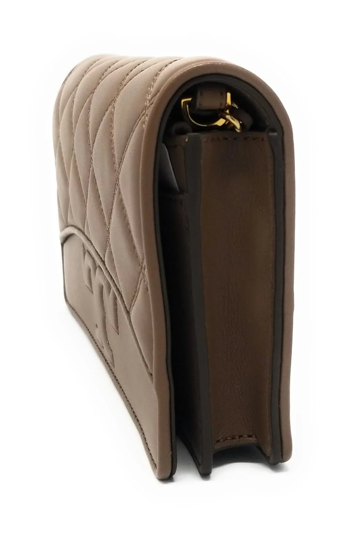Tory Burch Womens Sizeavannah Chain Flat Wallet (Classic Taupe)