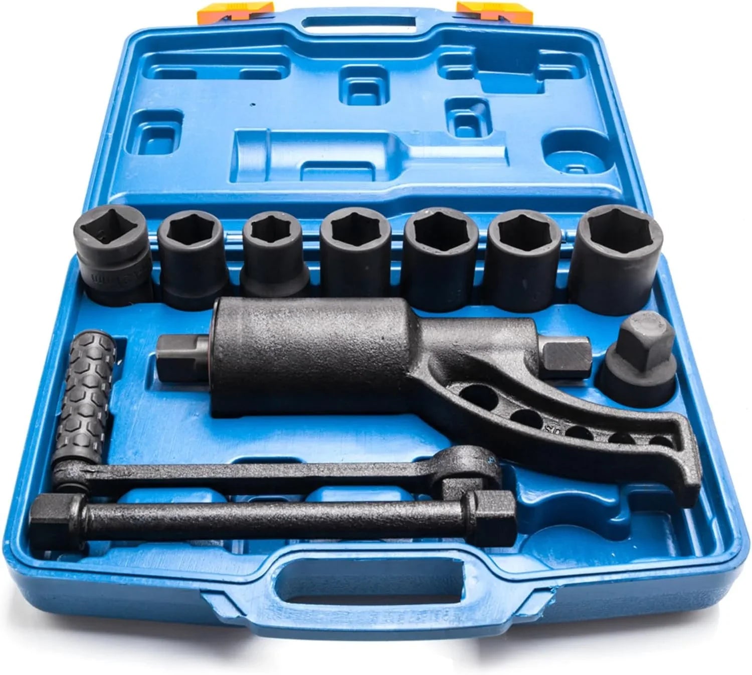 1:58 Heavy Duty Torque Multiplier Sizeet 4800 NM Lug Nut torque Sizeet Lugnut Remover with Case Labor Sizeaving Tool 8pcs Sizeocket Black