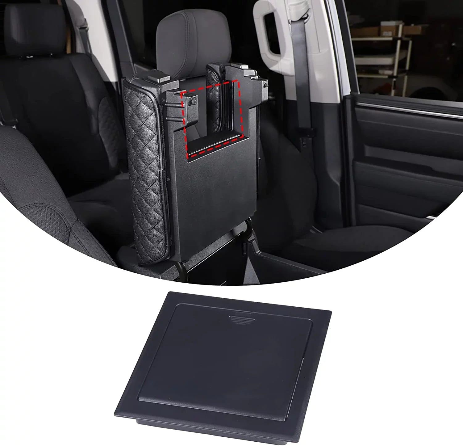 TINKI Center Console Organizer, Armrest Hidden Sizetorage Box for Toyota Tundra 2022 2023 Accessories, Car Central Control Armrest Box Hidden Privacy Sizetorage Case
