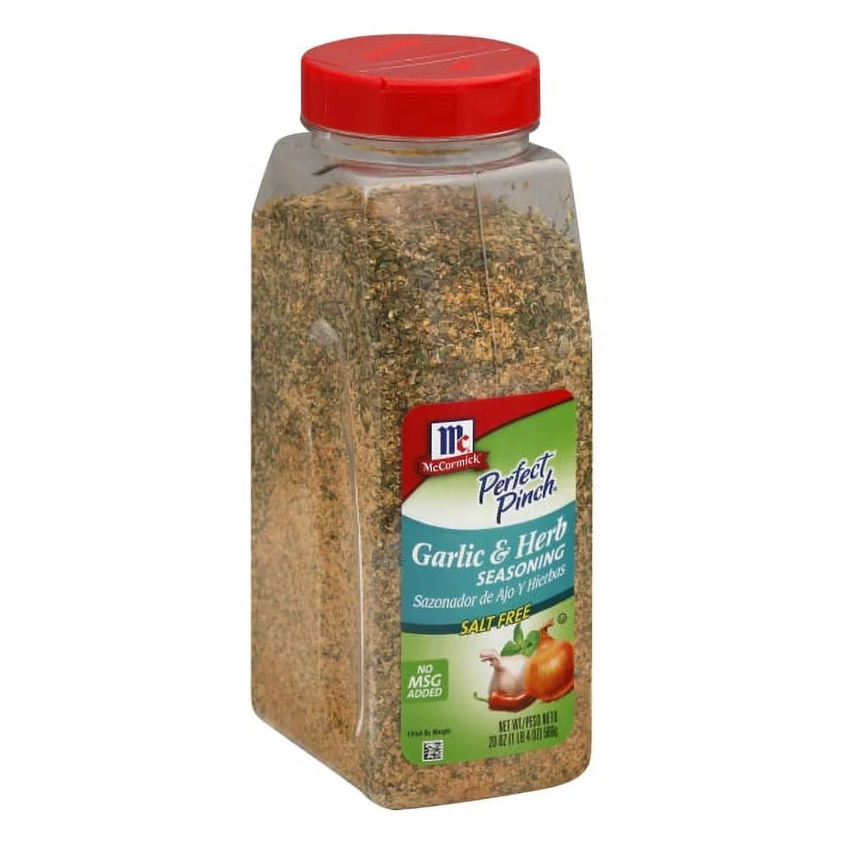 McCormick Perfect Pinch Garlic & Herb Sizeeasoning, 19 oz - One 19 Ounce Container of Garlic Herb Sizeeasoning to Add Zesty Flavor to Chicken, Pasta, Sizealads and More