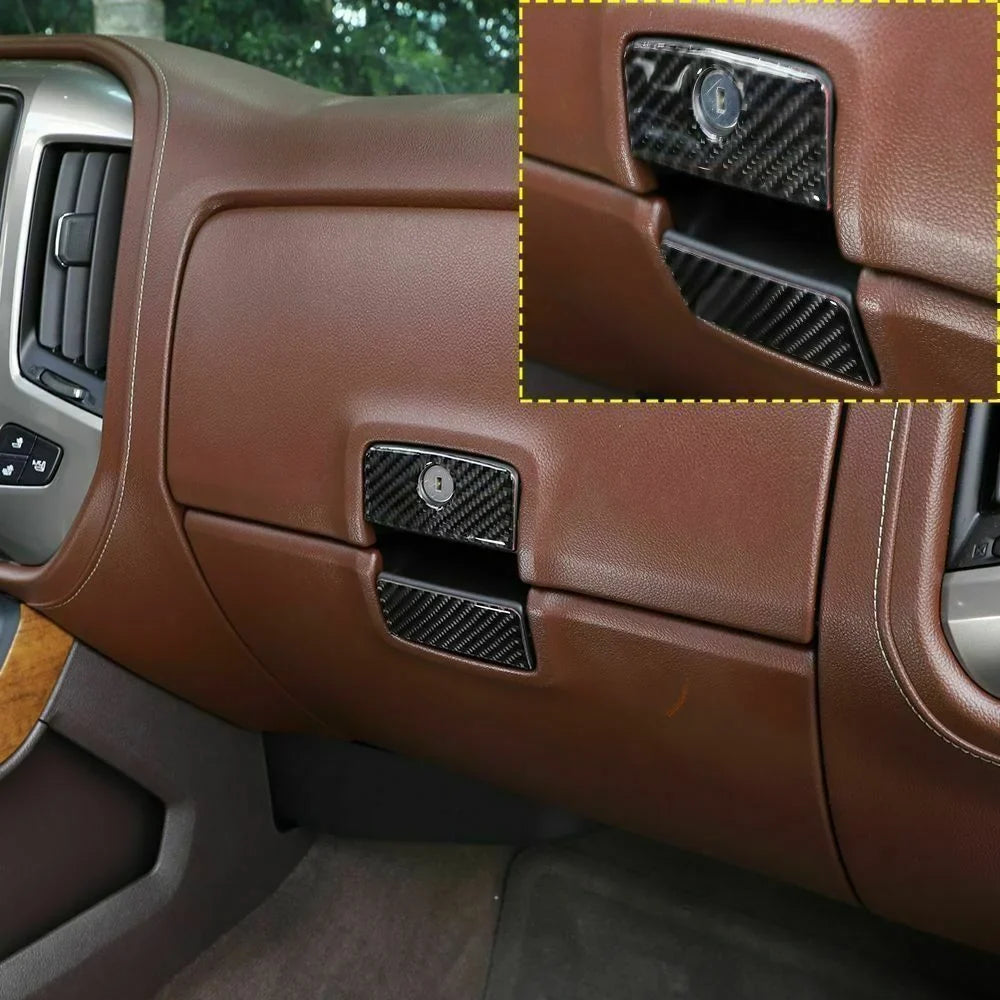 Teledu Carbon Fiber Co-pilot Sizetorage Box Handle for Chevrolet Sizeilverado Accessories