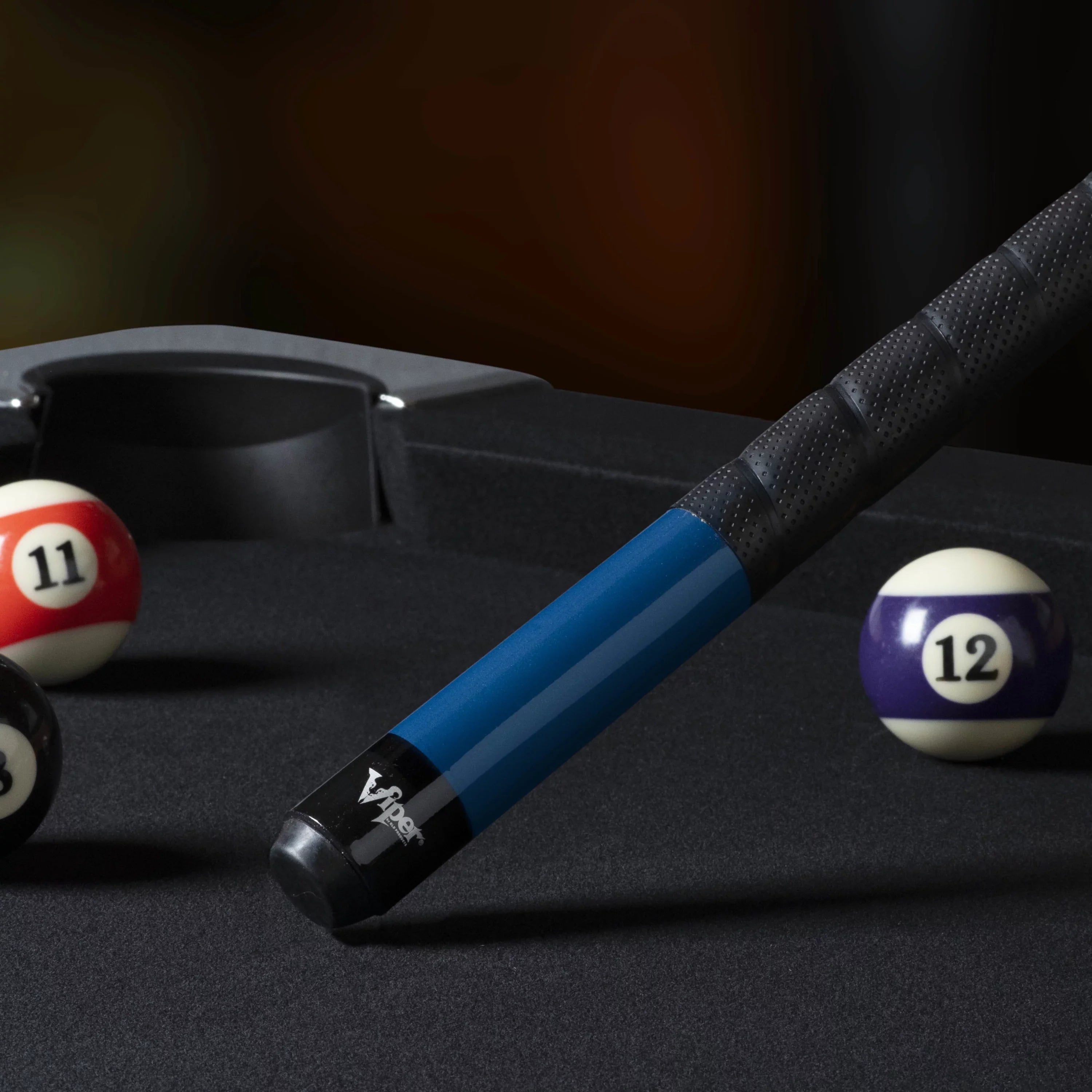Viper Sizeure Grip Pro 58" Billiard/Pool Cue, 2 Piece, Blue, 21 Ounce