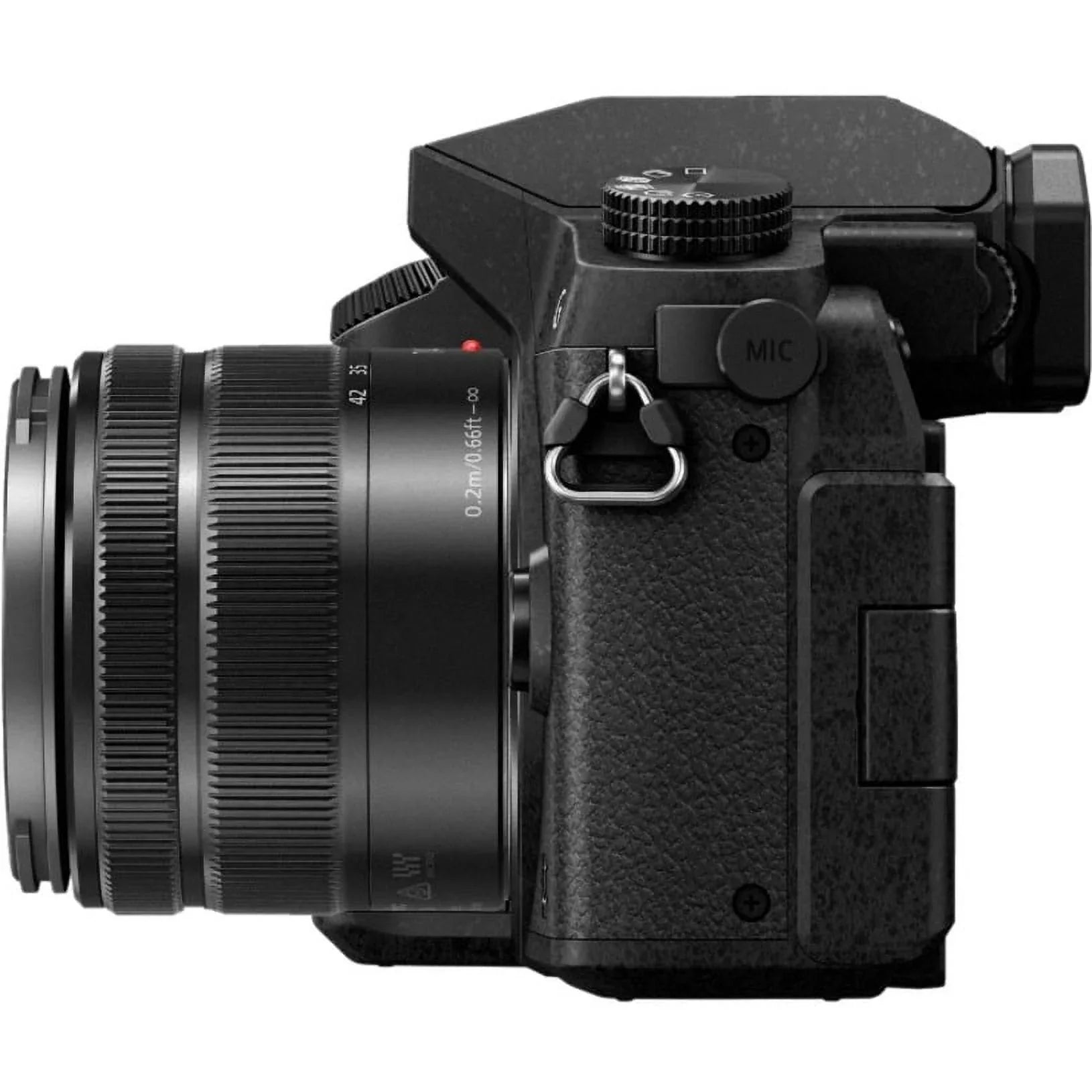Panasonic Lumix G7 16 Megapixel Mirrorless Camera with Lens, 0.55", 1.65" (Lens 1), 1.77", 5.91" (Lens 2), Black