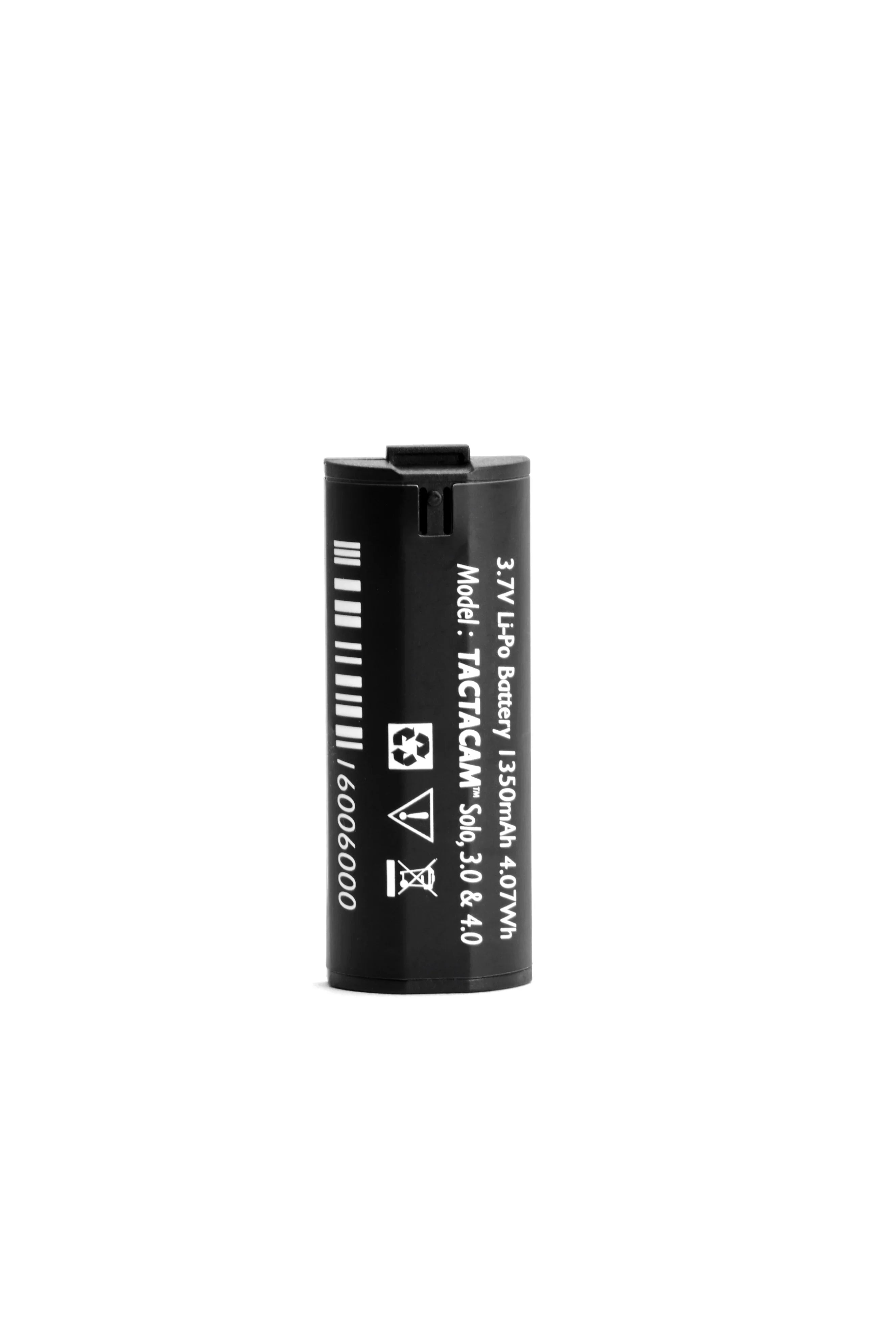 Tactacam Rechargeable 3.7V Battery for 4.0/5.0 Action Camera, 1100mAh, Li-Po, Bl