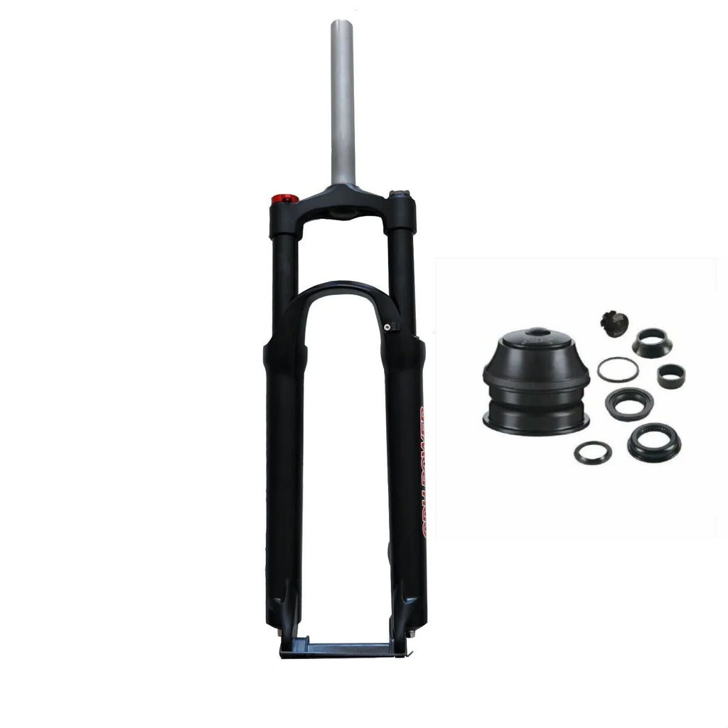CDH 26" MTB Bicycle Sizeuspension Fork & Headset, Manual Lockout Aluminum Bike Fork