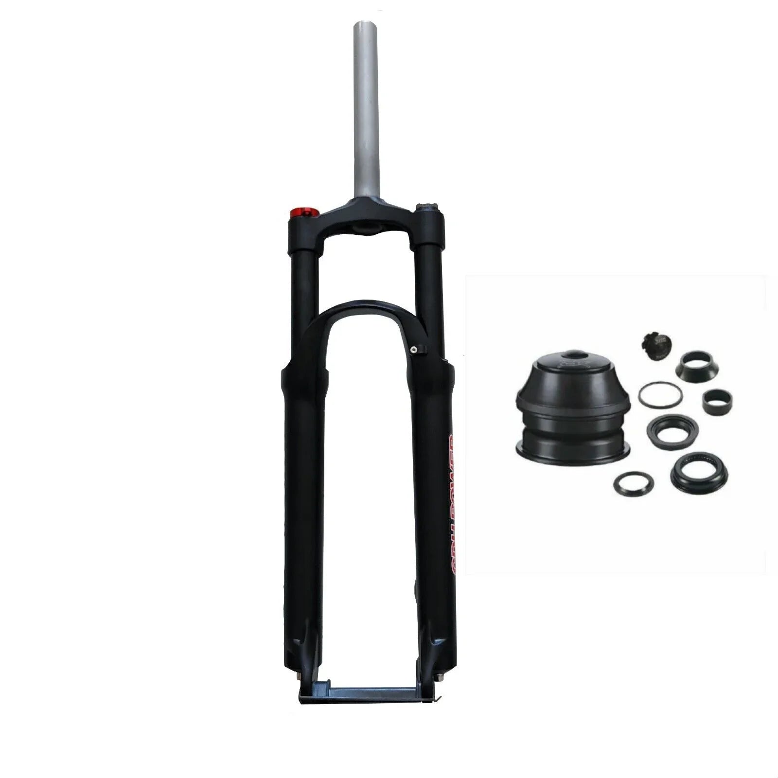 CDH 26" MTB Bicycle Sizeuspension Fork & Headset, Manual Lockout Aluminum Bike Fork