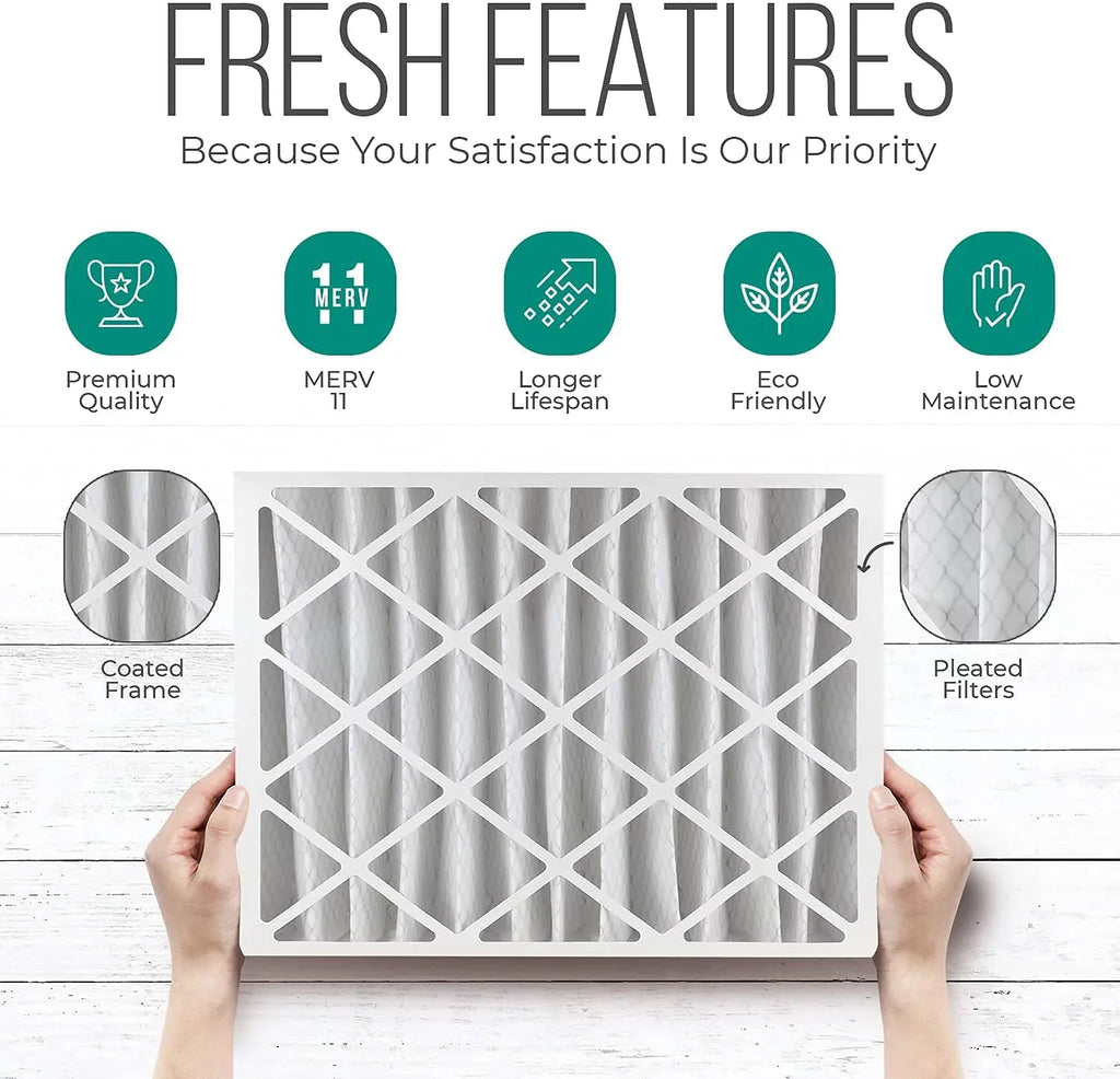 Honeywell FC100A1037 Furnace Filters, 20x25x4 Air Filter Replacement Merv 11 Filter Media with Homequip Disposal Bag (2 Pack)