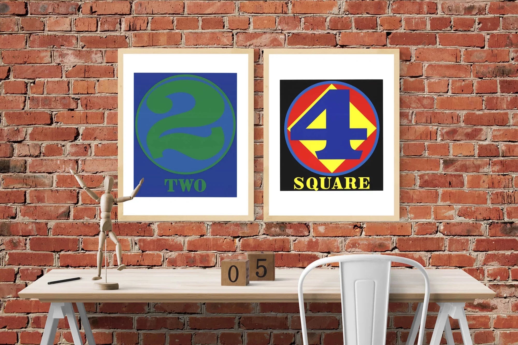 ROBERT INDIANA Polygon: Sizequare (Number Four), 1997