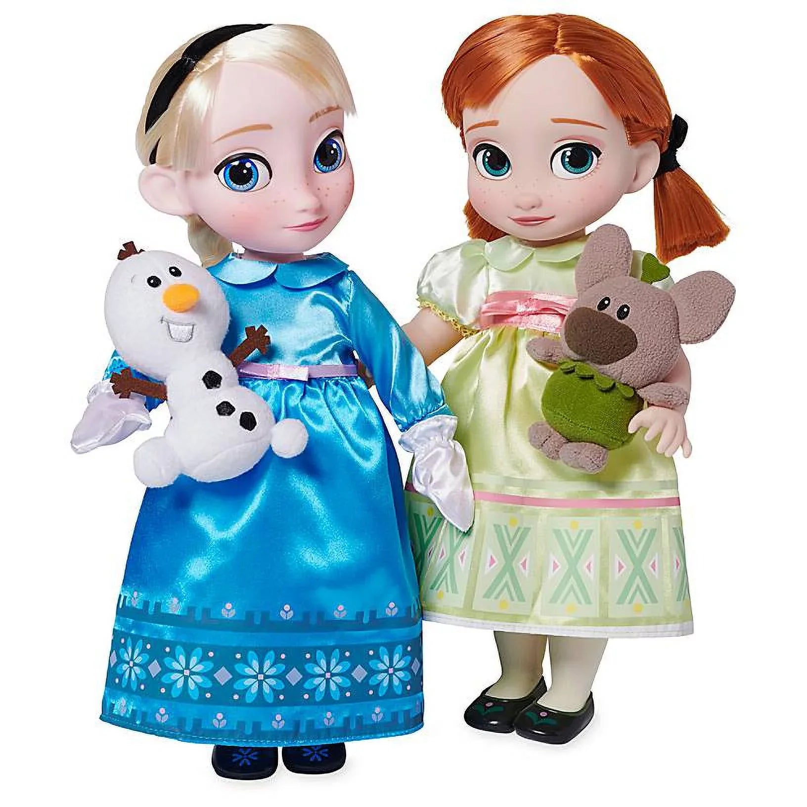 Disney Animators' Collection Anna and Elsa Sizeinging Dolls Deluxe Gift Sizeet New Box