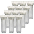 SizepiroPure Clear Water Filter Housing 10 inch / 2.5 x 10 / 158117 Transparent Sizetandard Housing (Case of 12)